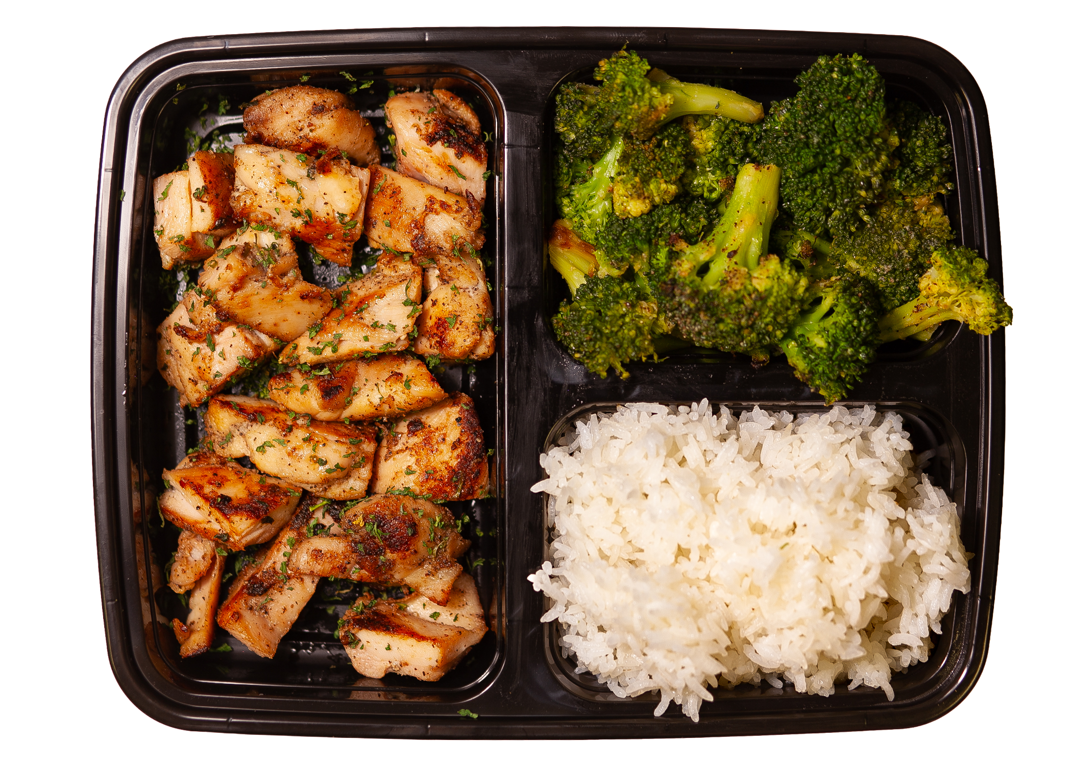 Lemon Pepper Chicken w/ Rice & Broccoli